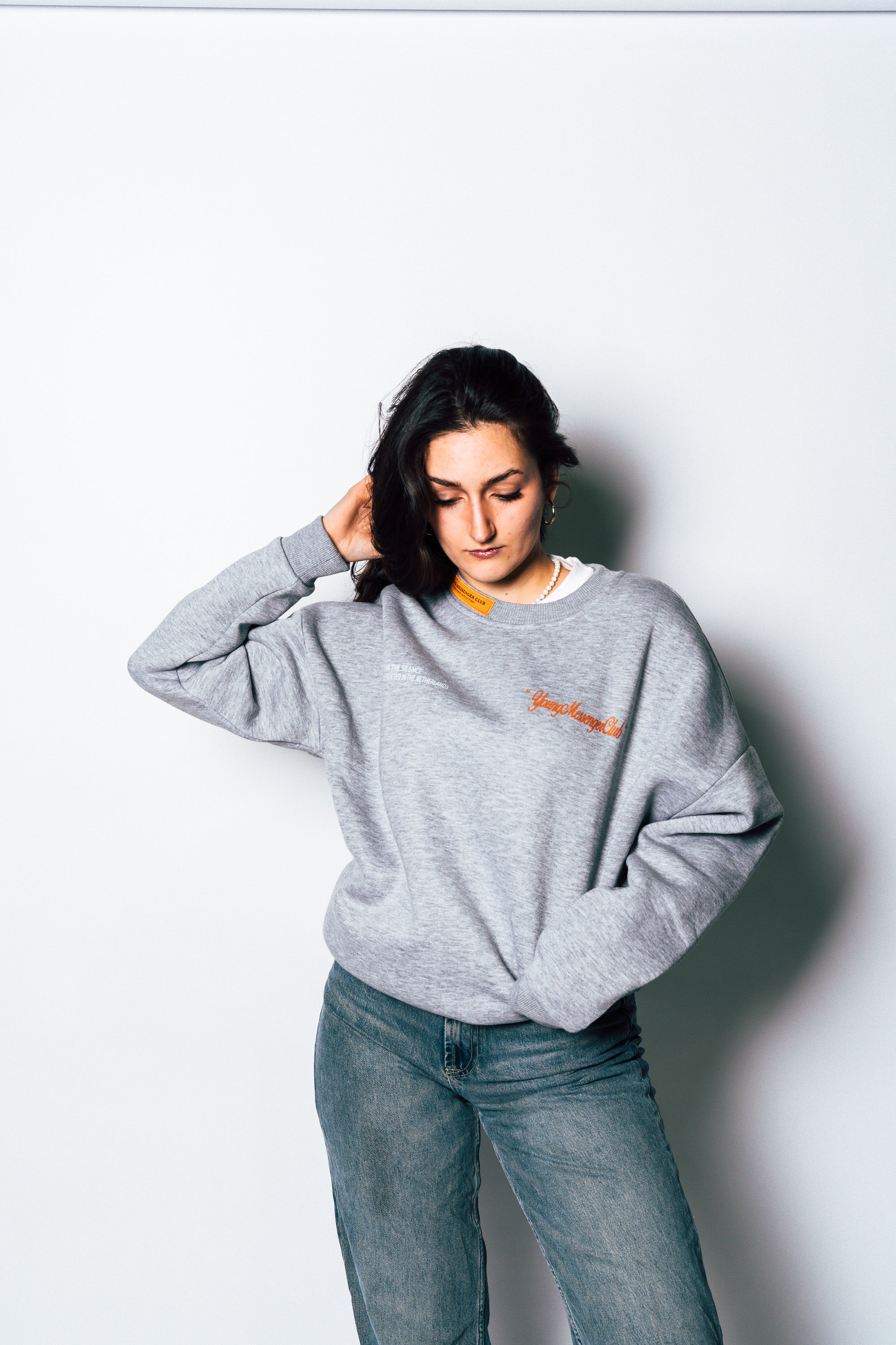 BTS Sweater Grey youngmessengerclub